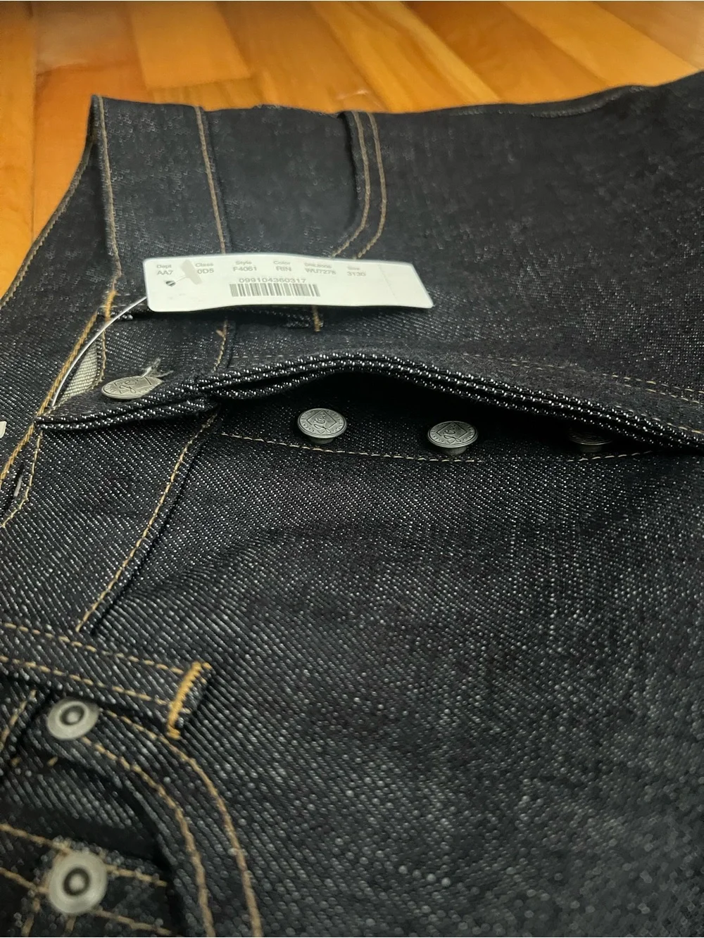 J. Crew 484 Slim Fit Japanese Selvedge Denim Jeans Dark Wash 31x30 NWT